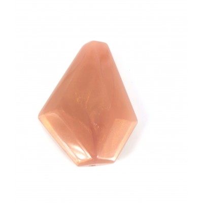 PINK AND GOLD MARBLE RESIN STONE